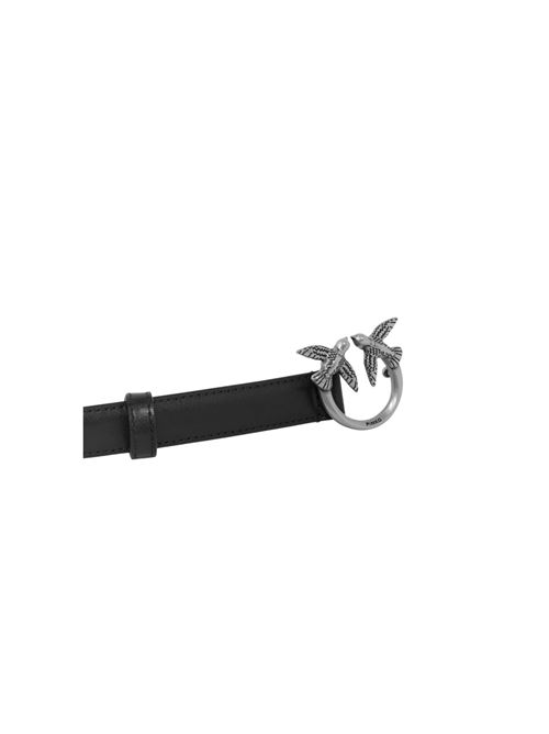 CINTURA SOTTILE LOVE BIRDS IN PELLE 2CM PINKO | 100143 A0F1Z99O